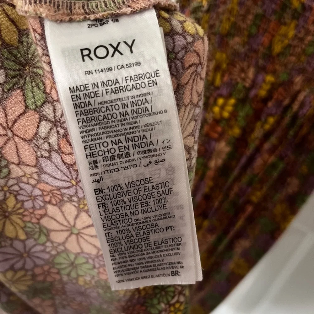 ROXY Evening Glow Again Floral Sleeveless Dress-Root Beer | XL - Picture 7 of 10